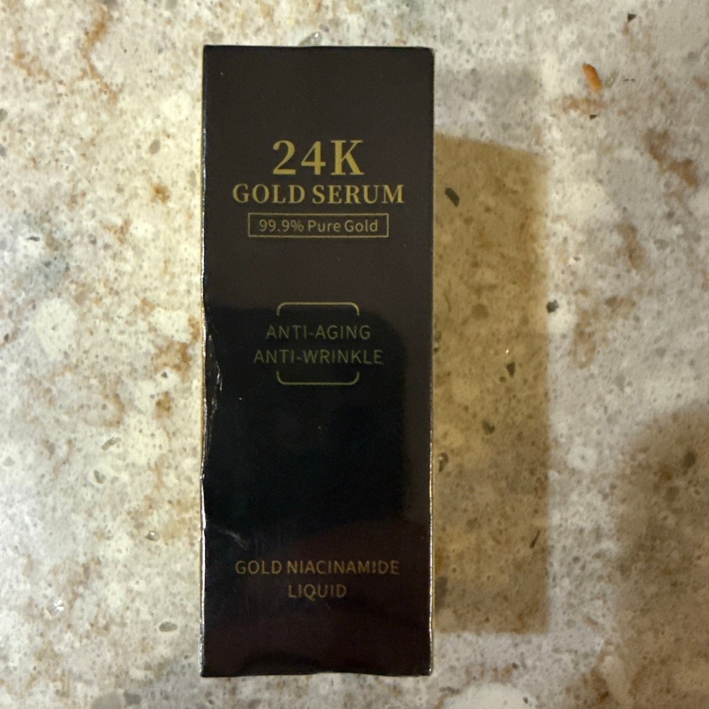Qanzire 24K Gold Anti-Aging Serum With Gold Niacinamide Liquid - New Sealed